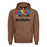 Chestnut autism seeing the world differently Zipper Hoodie - MaliasSmallBusiness
