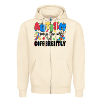 Sandshell autism seeing the world differently Zipper Hoodie - MaliasSmallBusiness