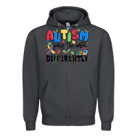 Smoke autism seeing the world differently Zipper Hoodie - MaliasSmallBusiness