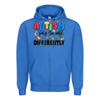 True Royal autism seeing the world differently Zipper Hoodie - MaliasSmallBusiness