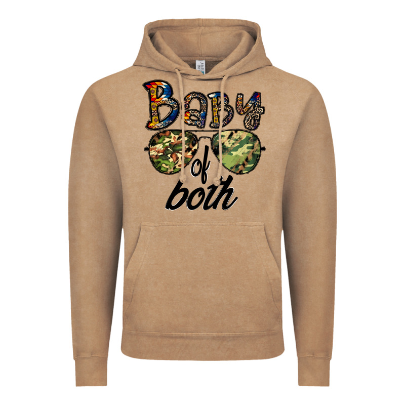 Baby Of Both Vintage Hoodie by CowhideDigitalArt | Teevron