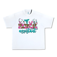 White medical assistant Urban Heavy Tee - AdoDesignShop