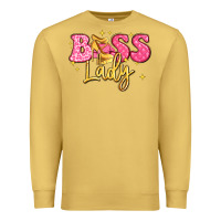 Antique Gold boss lady Premium Sweatshirt - LillyAllenDesigns