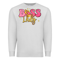 Dove Grey boss lady Premium Sweatshirt - LillyAllenDesigns