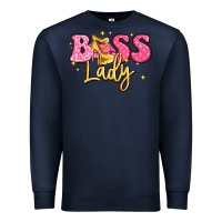 Navy boss lady Premium Sweatshirt - LillyAllenDesigns