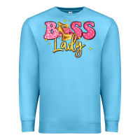 Ocean Blue boss lady Premium Sweatshirt - LillyAllenDesigns