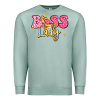 Seafoam boss lady Premium Sweatshirt - LillyAllenDesigns