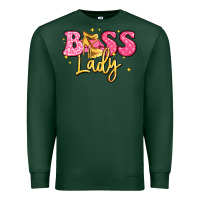 Sports Green boss lady Premium Sweatshirt - LillyAllenDesigns