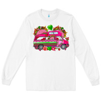 White valentines day tacos truck Long Sleeve Tee - NancyCooperArtShop