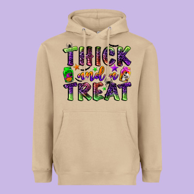 Thick And A Treat Heavyweight Hoodie Designed By Bundleandbundleshop