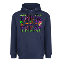 Navy thick and a treat Heavyweight Hoodie - BundleAndBundleShop