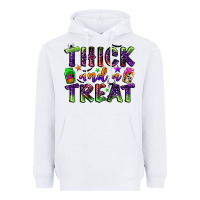White thick and a treat Heavyweight Hoodie - BundleAndBundleShop