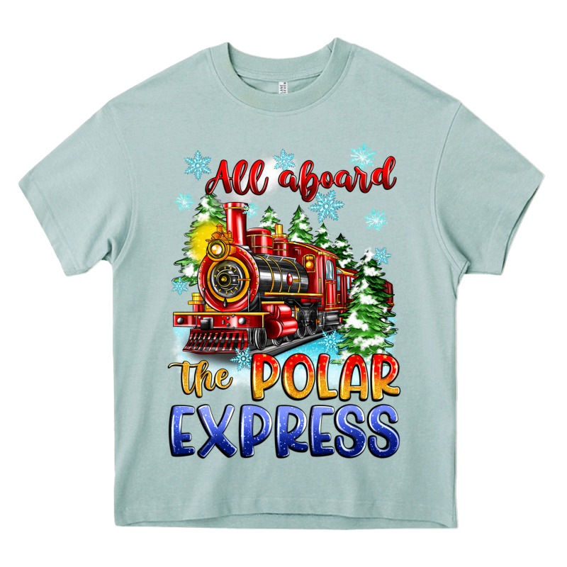 All Aboard The Polar Express Heavy Core Tee by Zillion Design Studio | Teevron