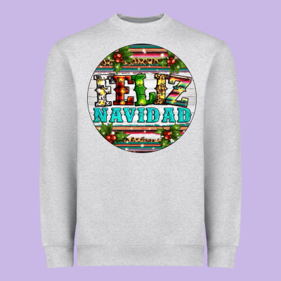 Christmas Feliz Navidad Heavyweight Sweatshirt Designed By Artiststas