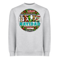 Heather Grey Christmas feliz navidad Heavyweight Sweatshirt - Artiststas