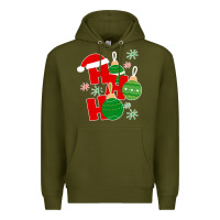 Army Green Christmas Ho Ho Ho Premium Hoodie - Bettercallsaul