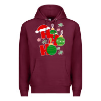 Burgundy Christmas Ho Ho Ho Premium Hoodie - Bettercallsaul