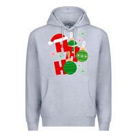 Heather Grey Christmas Ho Ho Ho Premium Hoodie - Bettercallsaul