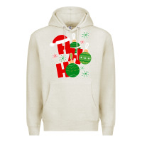Oatmeal Heather Christmas Ho Ho Ho Premium Hoodie - Bettercallsaul