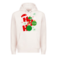 Pale Pink Christmas Ho Ho Ho Premium Hoodie - Bettercallsaul