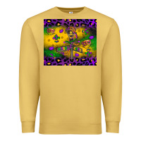 Antique Gold mardi gras street lights Premium Sweatshirt - LillyAllenDesigns