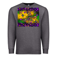Charcoal Heather mardi gras street lights Premium Sweatshirt - LillyAllenDesigns