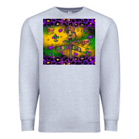 Heather Grey mardi gras street lights Premium Sweatshirt - LillyAllenDesigns