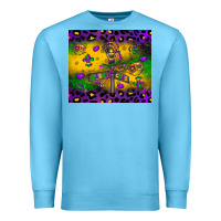 Ocean Blue mardi gras street lights Premium Sweatshirt - LillyAllenDesigns