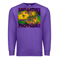 Purple mardi gras street lights Premium Sweatshirt - LillyAllenDesigns