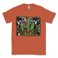 Copper aztec cowhide cacti Classic Tee - RanaPortraitStore