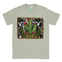 Matcha aztec cowhide cacti Classic Tee - RanaPortraitStore