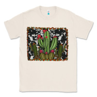 Natural aztec cowhide cacti Classic Tee - RanaPortraitStore