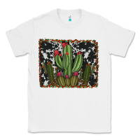 White aztec cowhide cacti Classic Tee - RanaPortraitStore