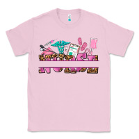 Bubblegum Pink nurse custom name Classic Tee - AdoDesignShop