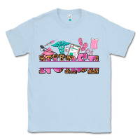 Dusty Blue nurse custom name Classic Tee - AdoDesignShop