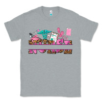 Heather Grey nurse custom name Classic Tee - AdoDesignShop