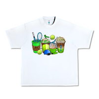 White tennis coffee cups Urban Heavy Tee - AdoDesignShop
