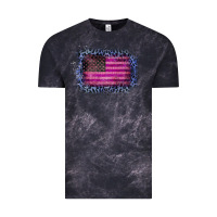 Cloud Black Old Leopard American Flag Vintage Tee - Bettercallsaul