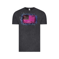 Vintage Black Old Leopard American Flag Vintage Tee - Bettercallsaul