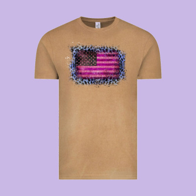 Old Leopard American Flag Vintage Tee Designed By Bettercallsaul