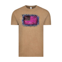 Vintage Coffee Old Leopard American Flag Vintage Tee - Bettercallsaul