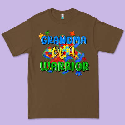 Grandma Of A Warrior Premium Tee Designed By Zillion Design Studio