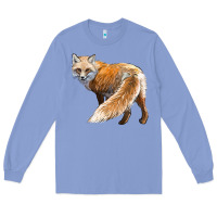 Colony Blue Red Fox Long Sleeve Tee - LillyAllenDesigns