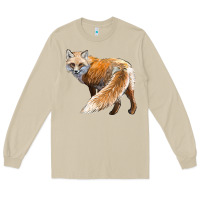 Mushroom Red Fox Long Sleeve Tee - LillyAllenDesigns