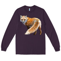 Plum Red Fox Long Sleeve Tee - LillyAllenDesigns