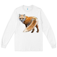 White Red Fox Long Sleeve Tee - LillyAllenDesigns