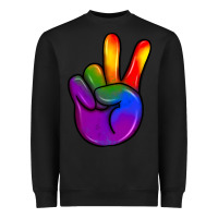 Black pride peace hand Heavyweight Sweatshirt - JahusDesignShop