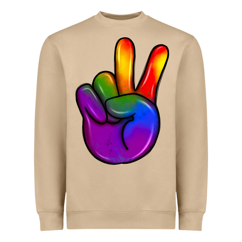 Pride Peace Hand Heavyweight Sweatshirt by JahusDesignShop | Teevron