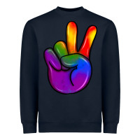 Navy pride peace hand Heavyweight Sweatshirt - JahusDesignShop