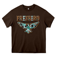 Chocolate Brown thunderbird freebird Heavy Core Tee - texasbilliewilder